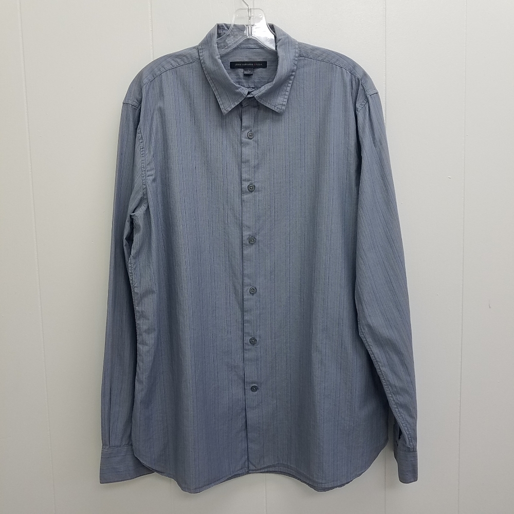 John Varvatos Stripe Long Sleeve Button Up Shirt